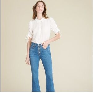 Veronica beard silk carmine blouse